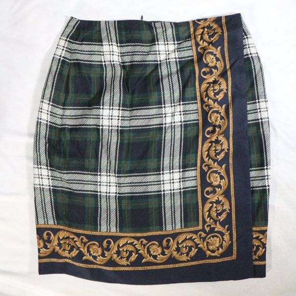 Brooks Brothers Dresses & Skirts - Vintage BROOKS BROTHERS Plaid Pencil Skirt Sz 8 US Women